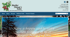 Desktop Screenshot of mothernatureseden.com